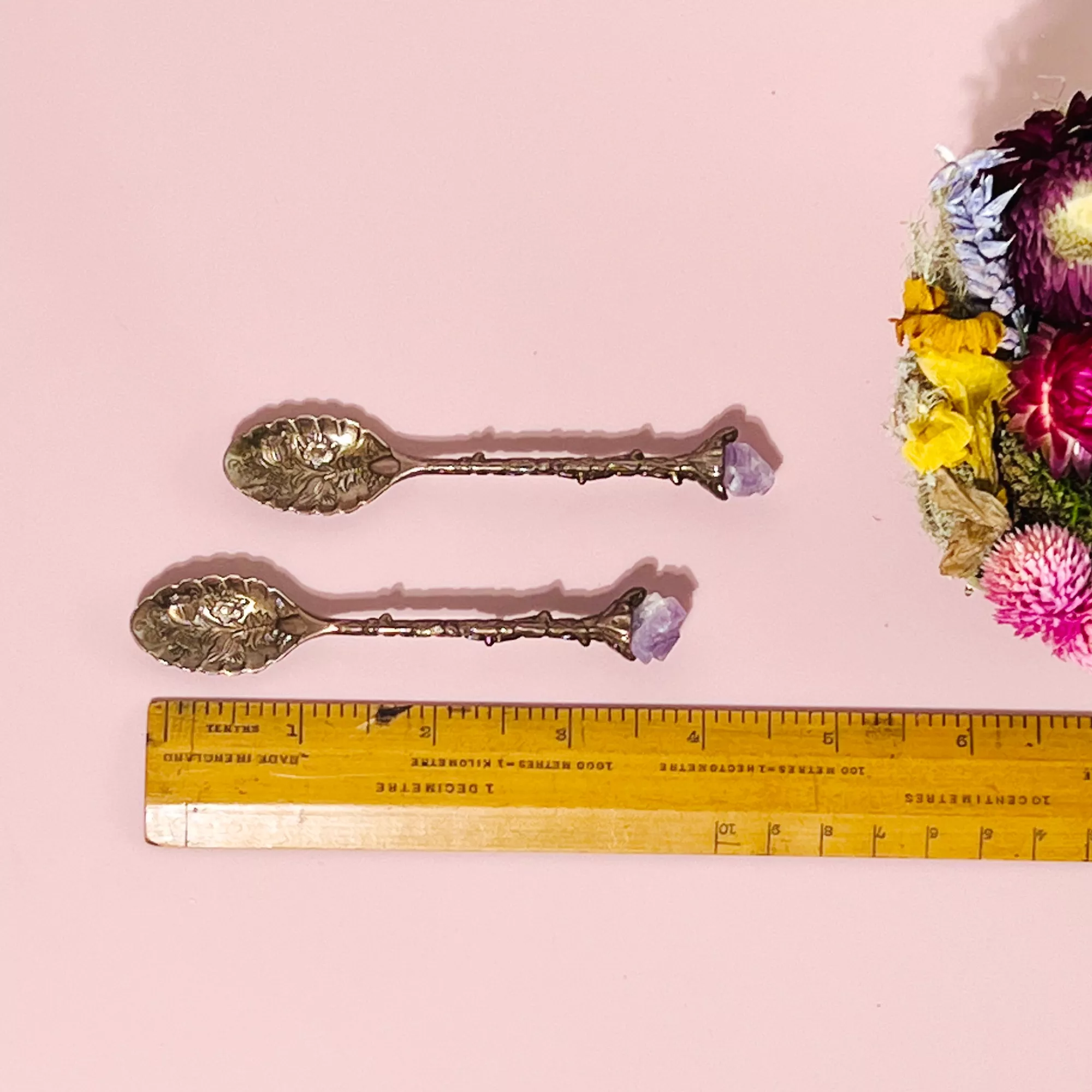 Amethyst Crystal Apothecary Spoon