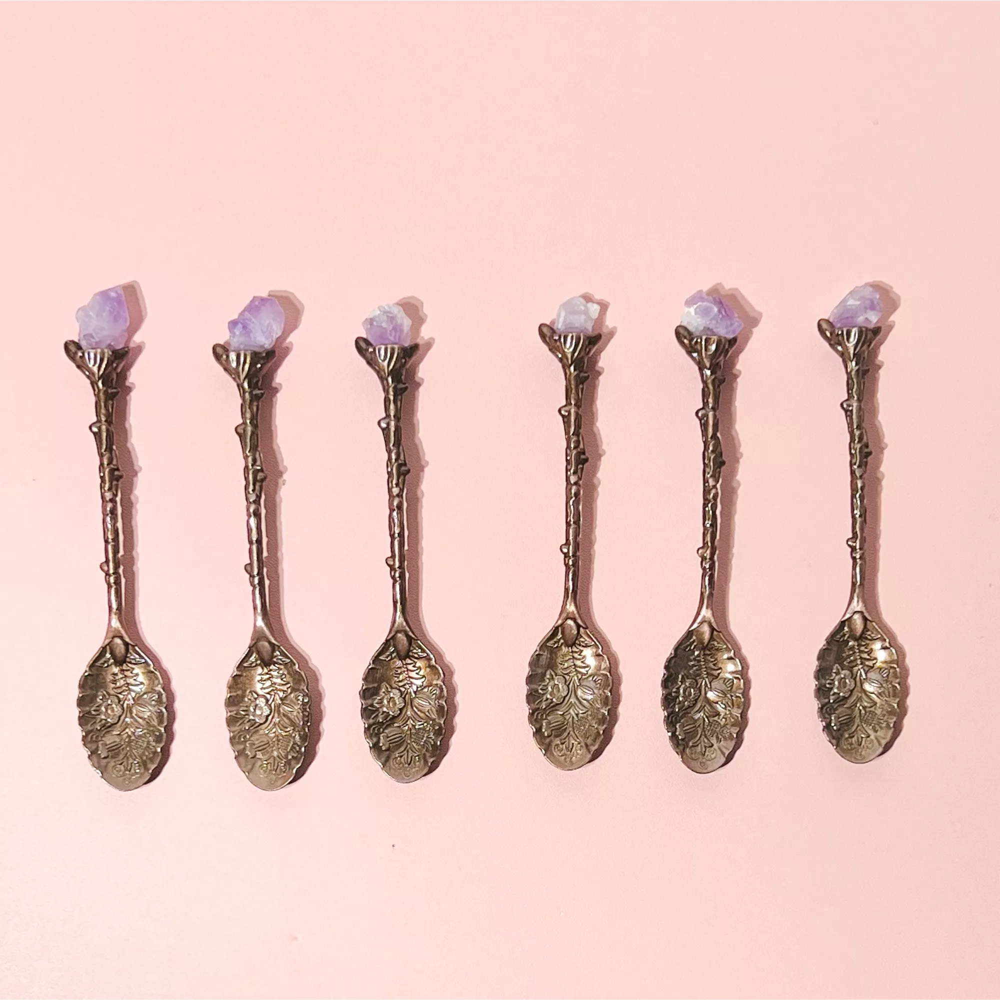 Amethyst Crystal Apothecary Spoon