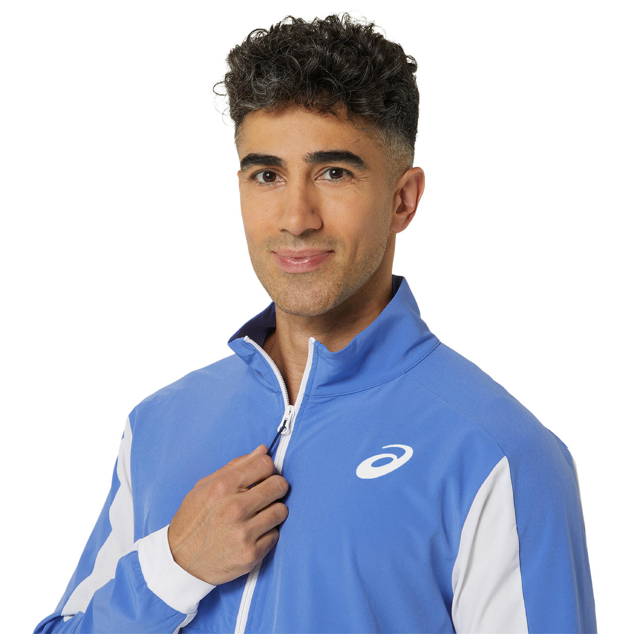 Asics Jacket Match Heren Sapphire Blauw Wit