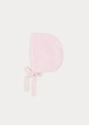 Baby Bonnet In Pink (S-L)