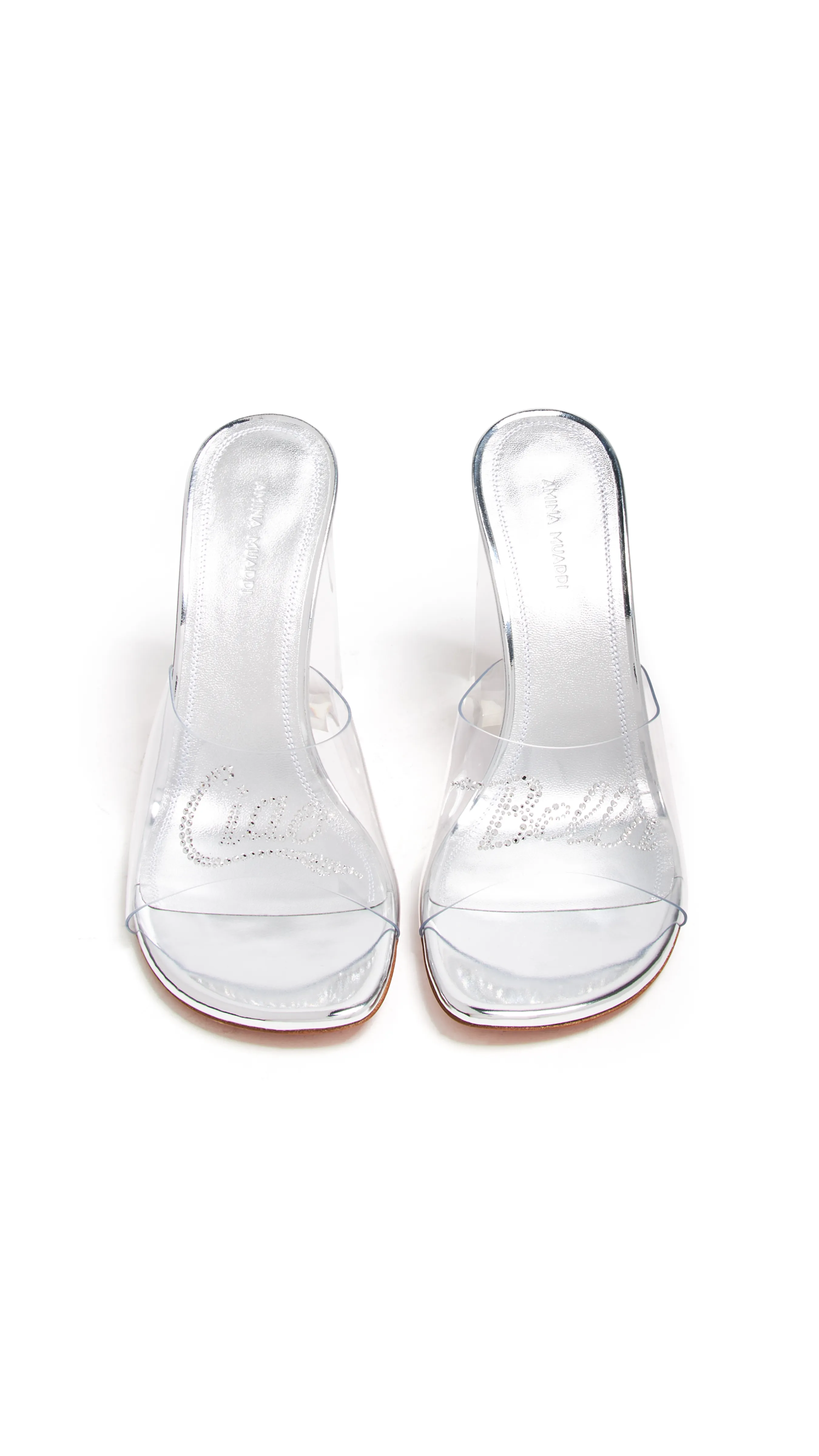 Bella Glass Slippers - Transparent