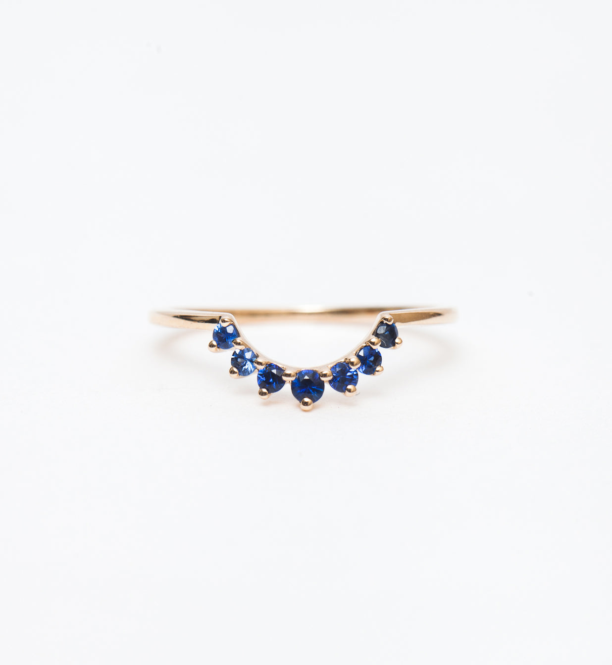 Blue Sapphire Grand Tiara Band