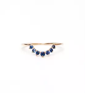 Blue Sapphire Grand Tiara Band