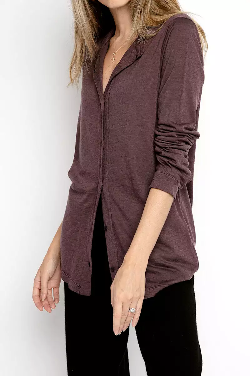 Button Down Shirt in Amethyst