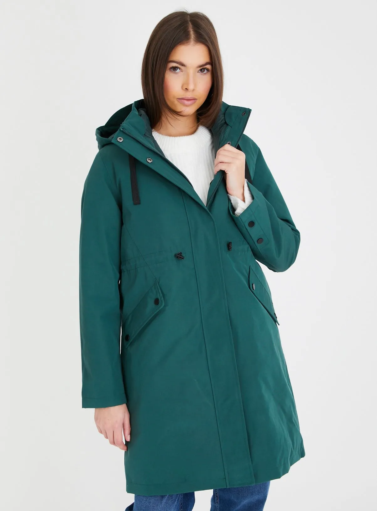 Buy Green Technical Waterproof Coat 20 | Coats | Tu