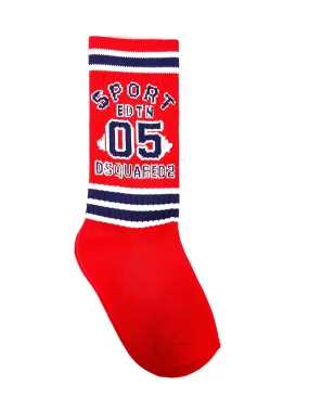 Dsquared2 Kids Intarsia-Knit Socks