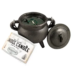 Eucalyptus Smudge Candle in Cast Iron Cauldron