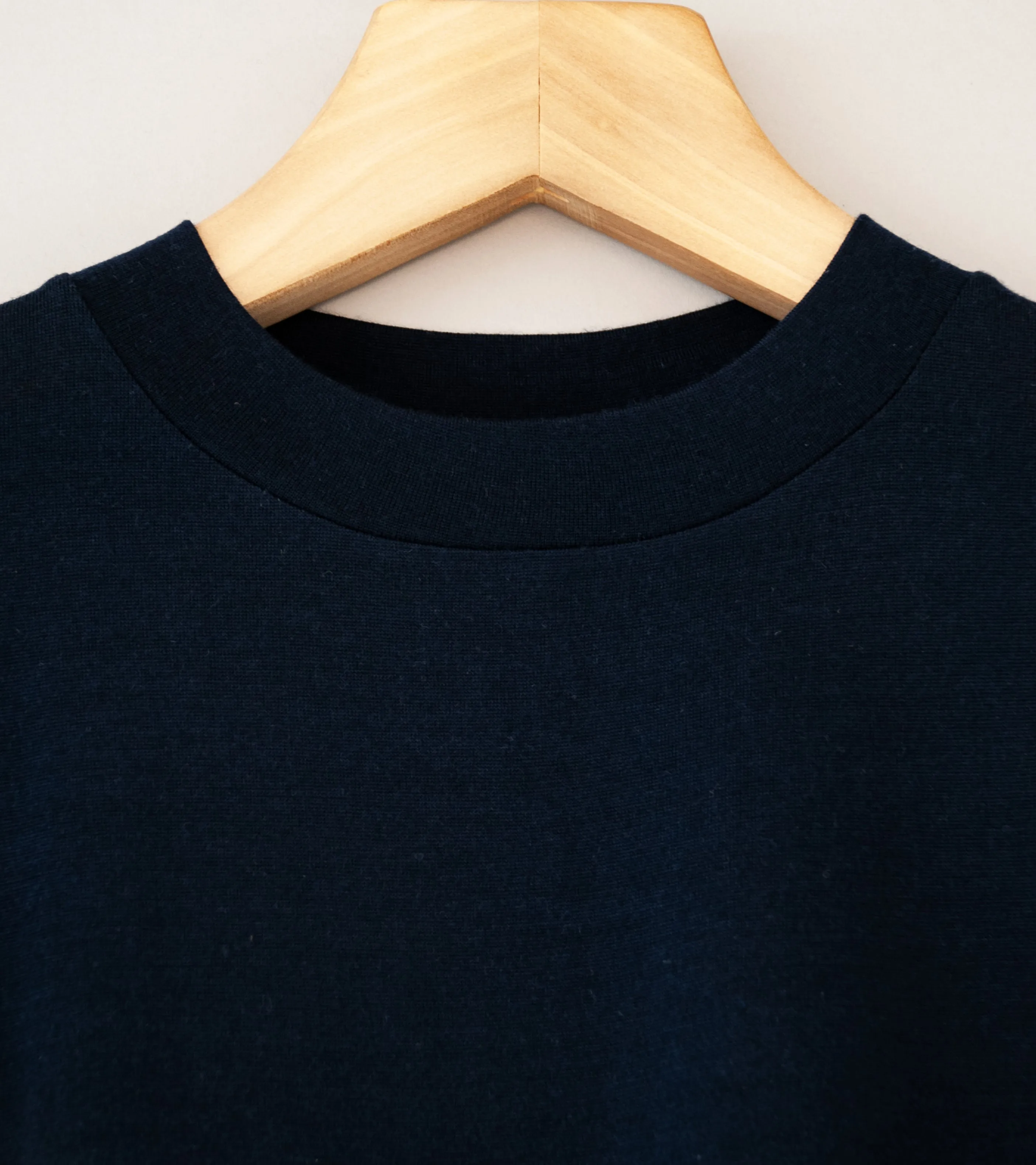 Fil Melange 'Woods Long Sleeve Pullover' (Navy Wool)