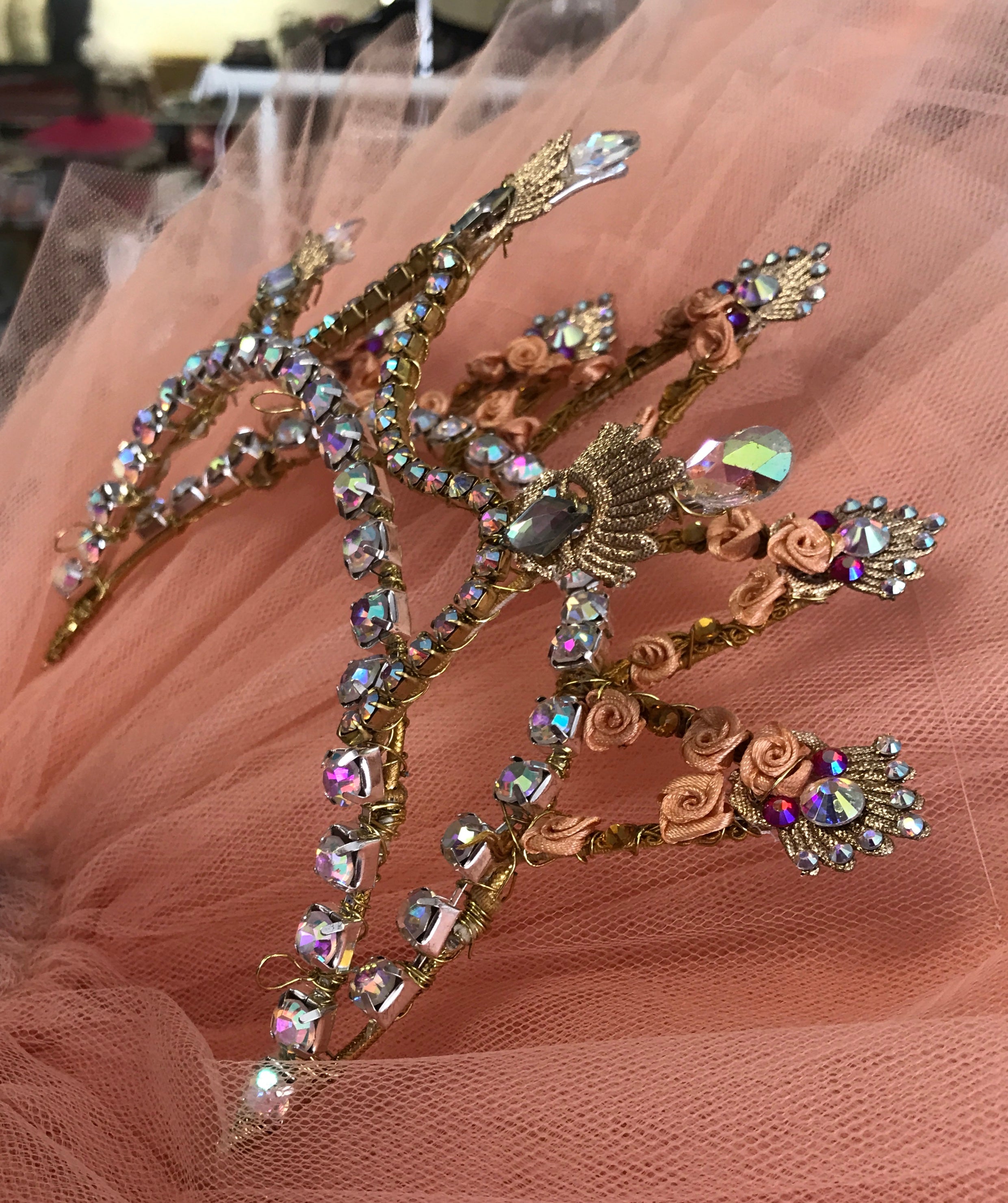 Finger Fairy Gold Head Piece Tiara