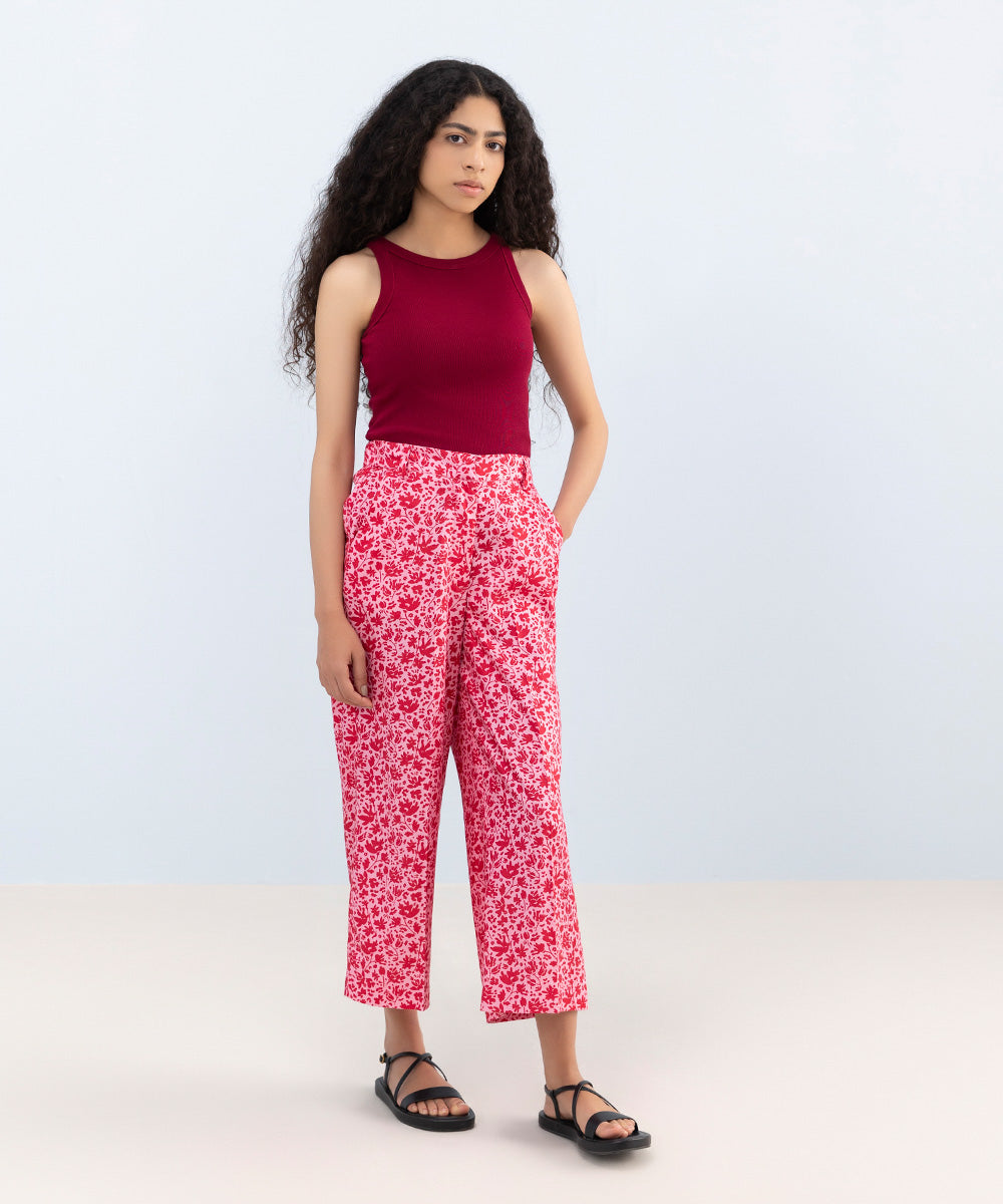 Floral Printed Culottes