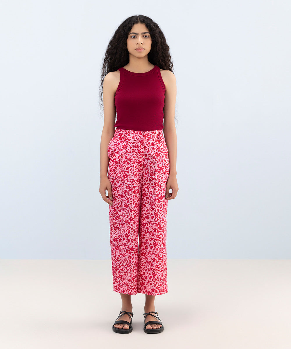 Floral Printed Culottes