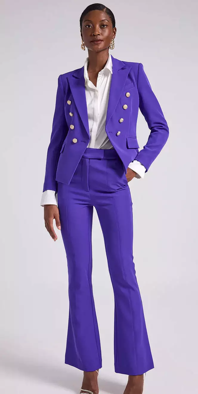 Generation Love - Delilah Crepe Blazer - Amethyst