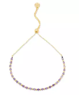 Gorjana Brooks Bracelet Power Gemstone - Gold/Amethyst