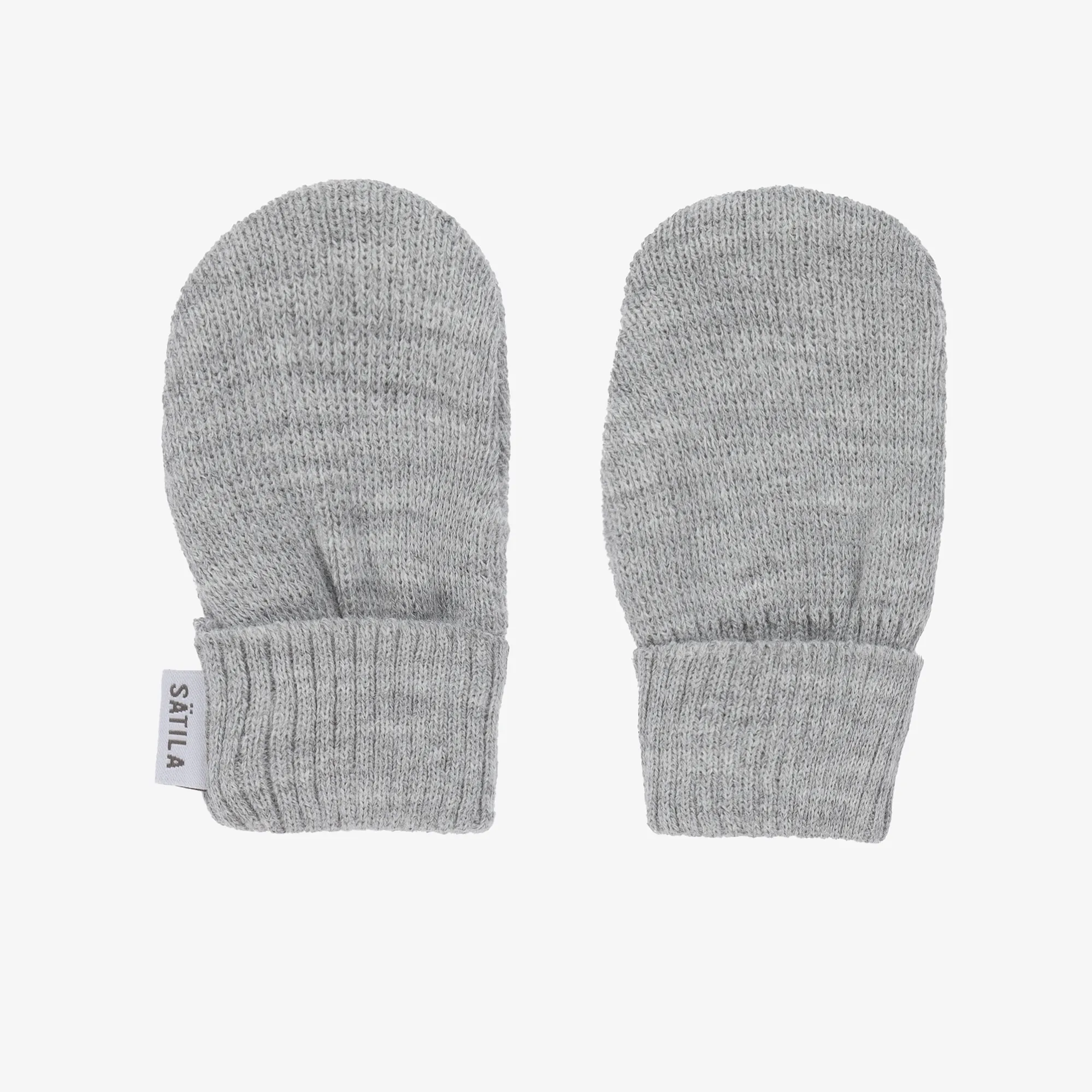 Grey Trixie Knitted Baby Mittens