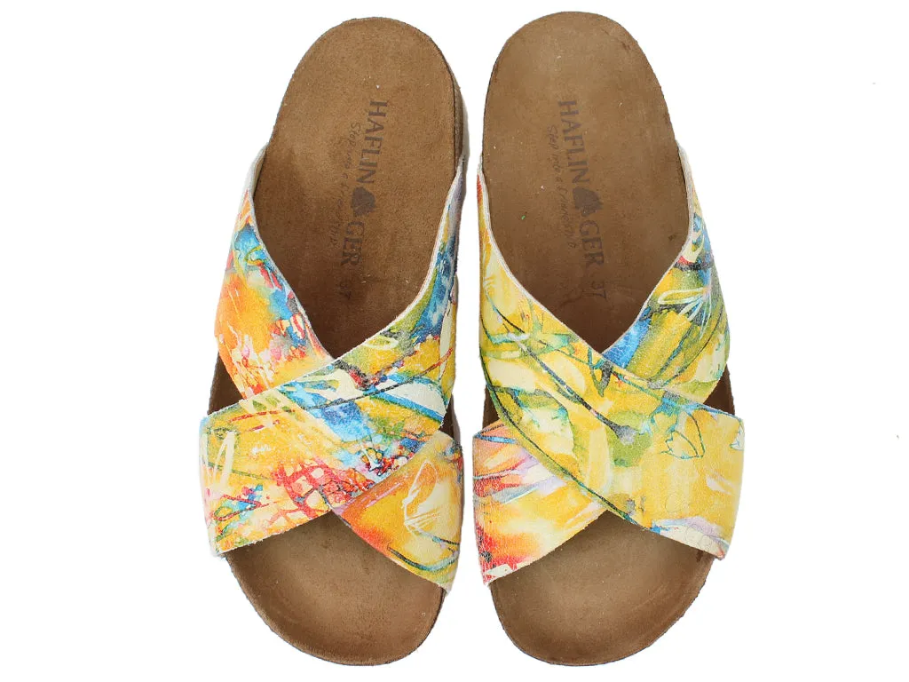 Haflinger Sandals Mio Yellow Multi