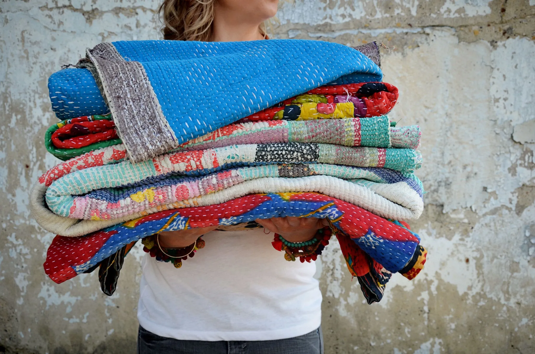 Hand Crafted Vintage Kantha Throw B