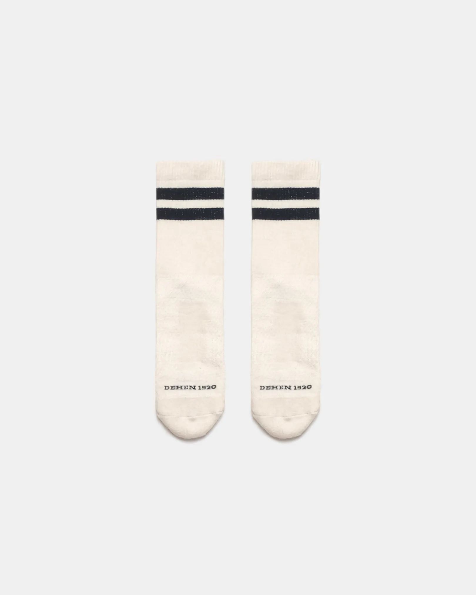 Heavy Duty Wool Socks - Off White Charcoal