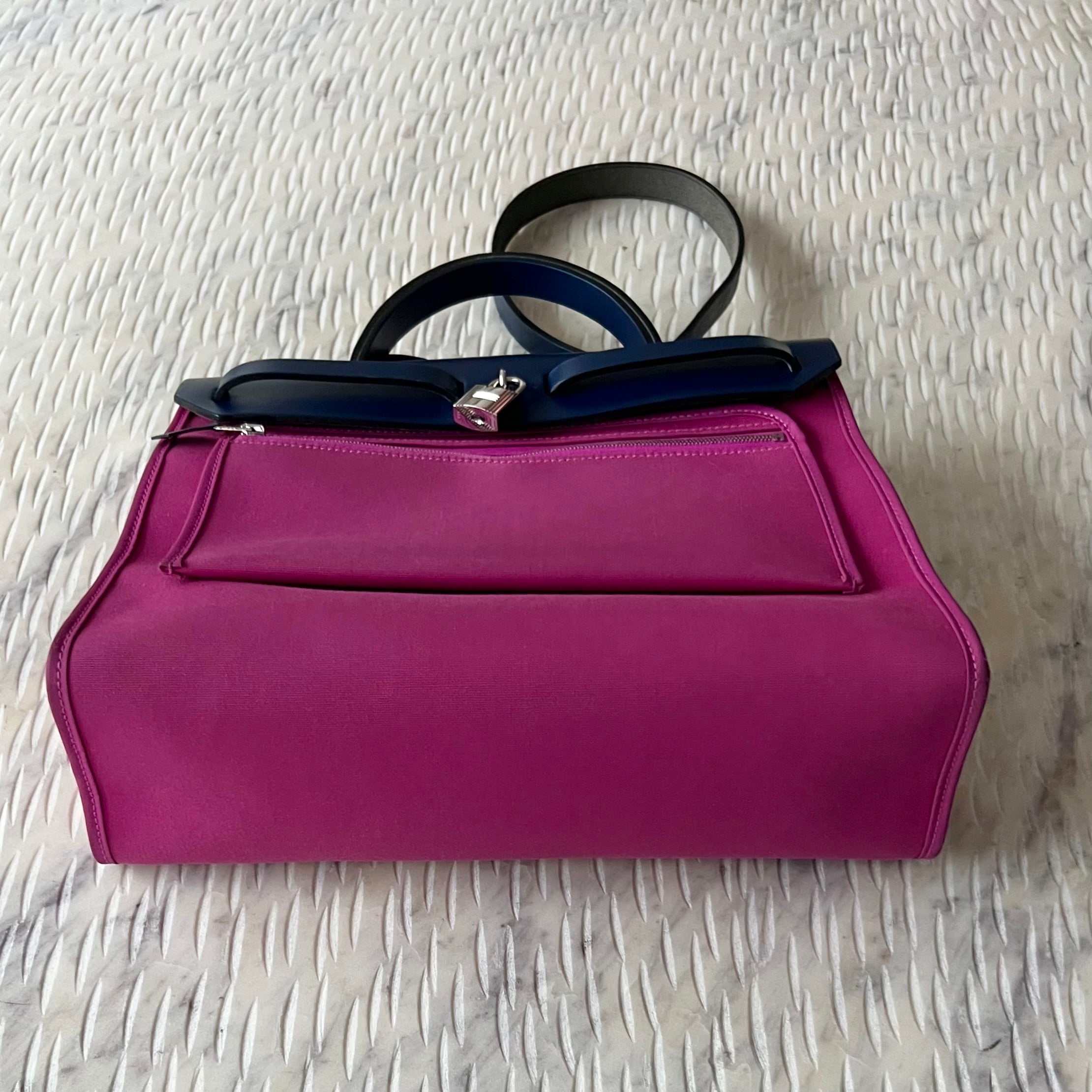 Hermes Two-Tone Blue Sapphire Magnolia Herbag 31