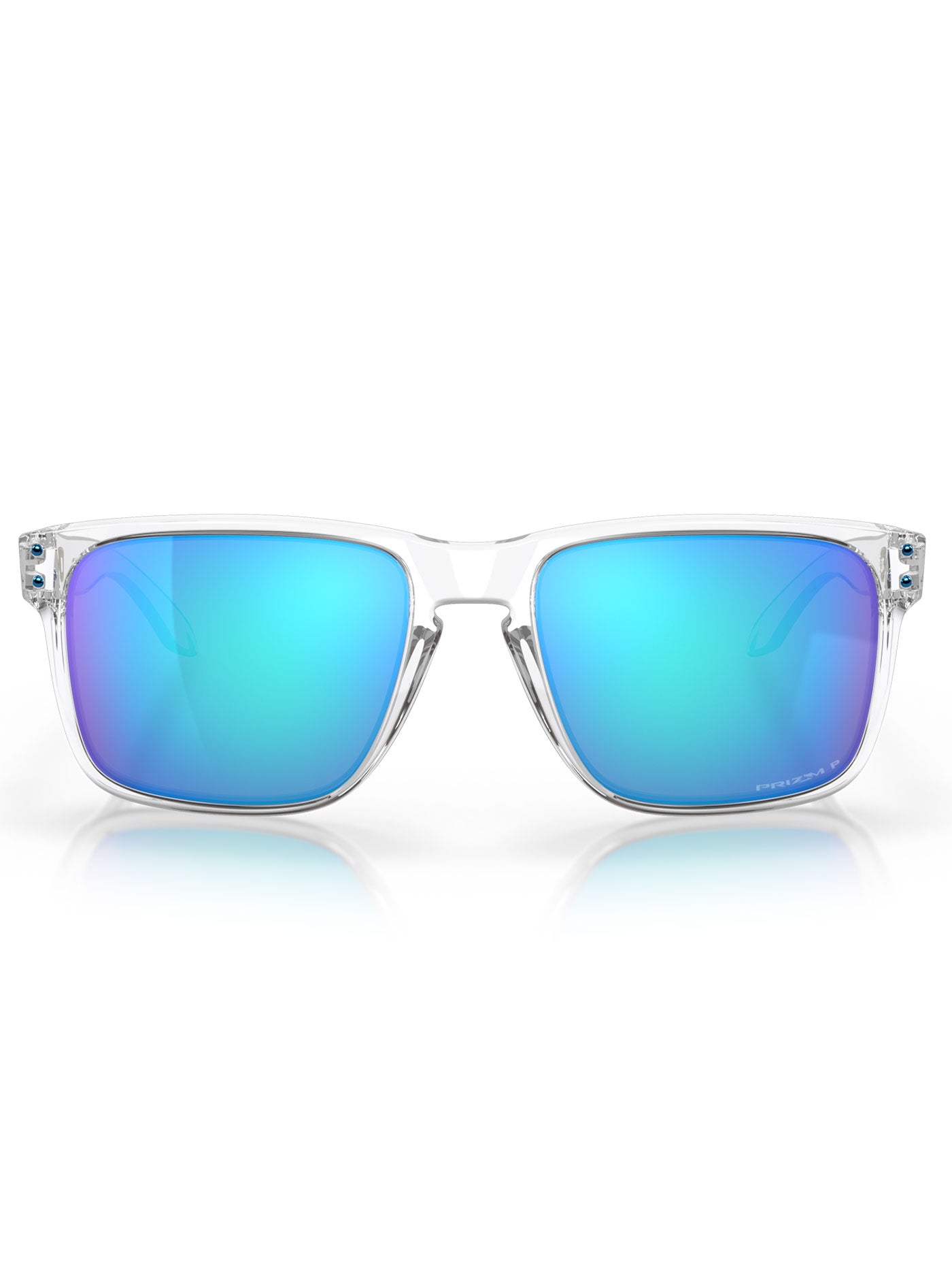 Holbrook XL Polished Clear/Prizm Sapphire Polarized Sunglasses