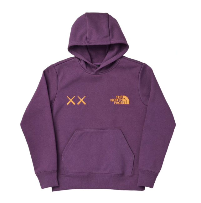 KAWS x The North Face Hoodie Purple/Orange