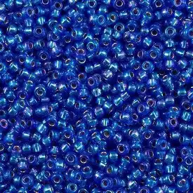 Miyuki Boncuk, MiyukiRoundBeads 8/0-1019 Silver Lined Sapphire AB