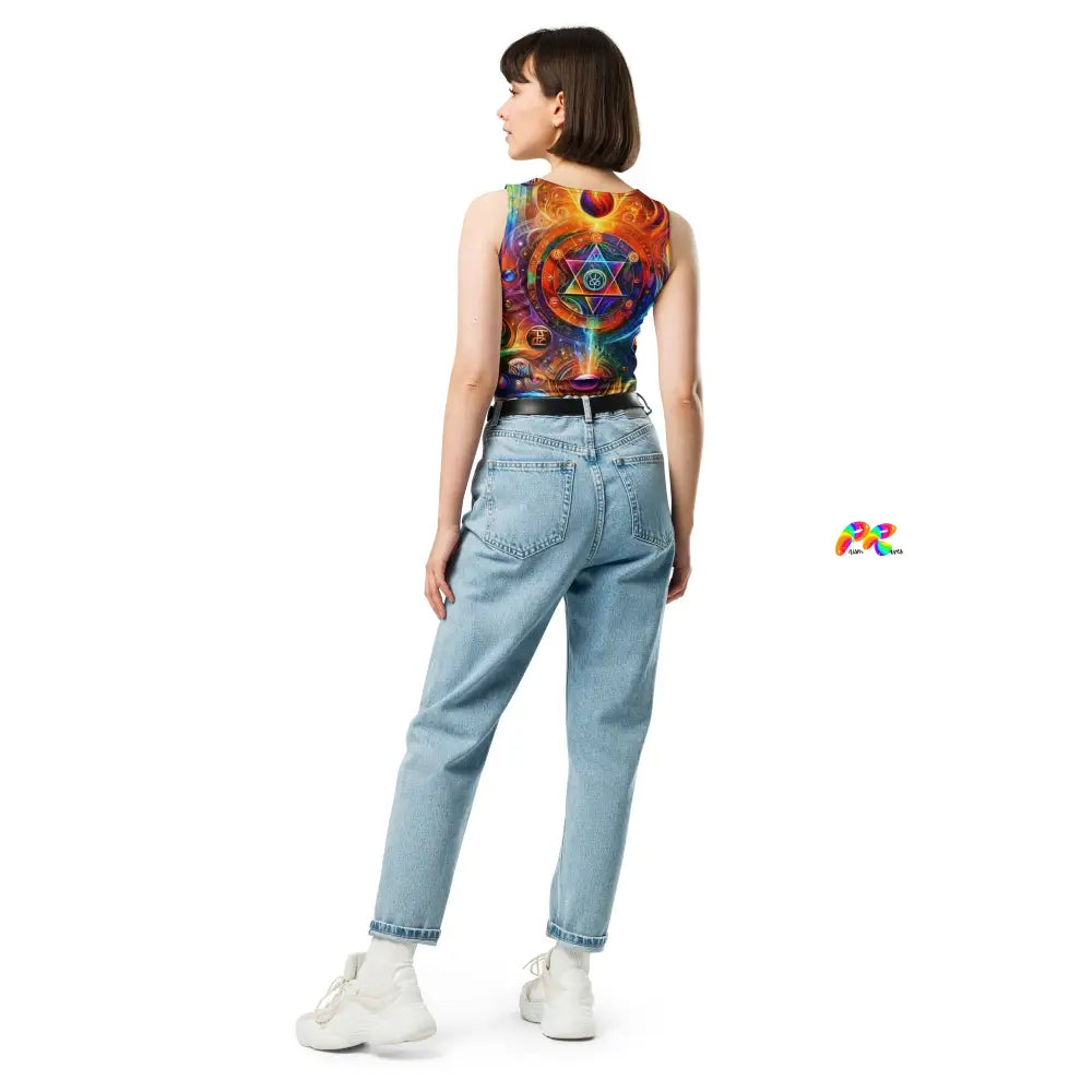 Mystical Spectrum Rave Crop Top