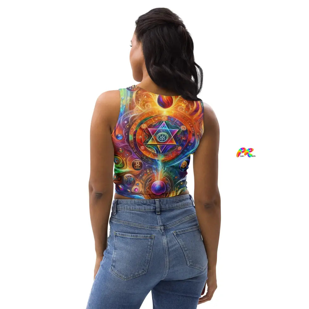 Mystical Spectrum Rave Crop Top