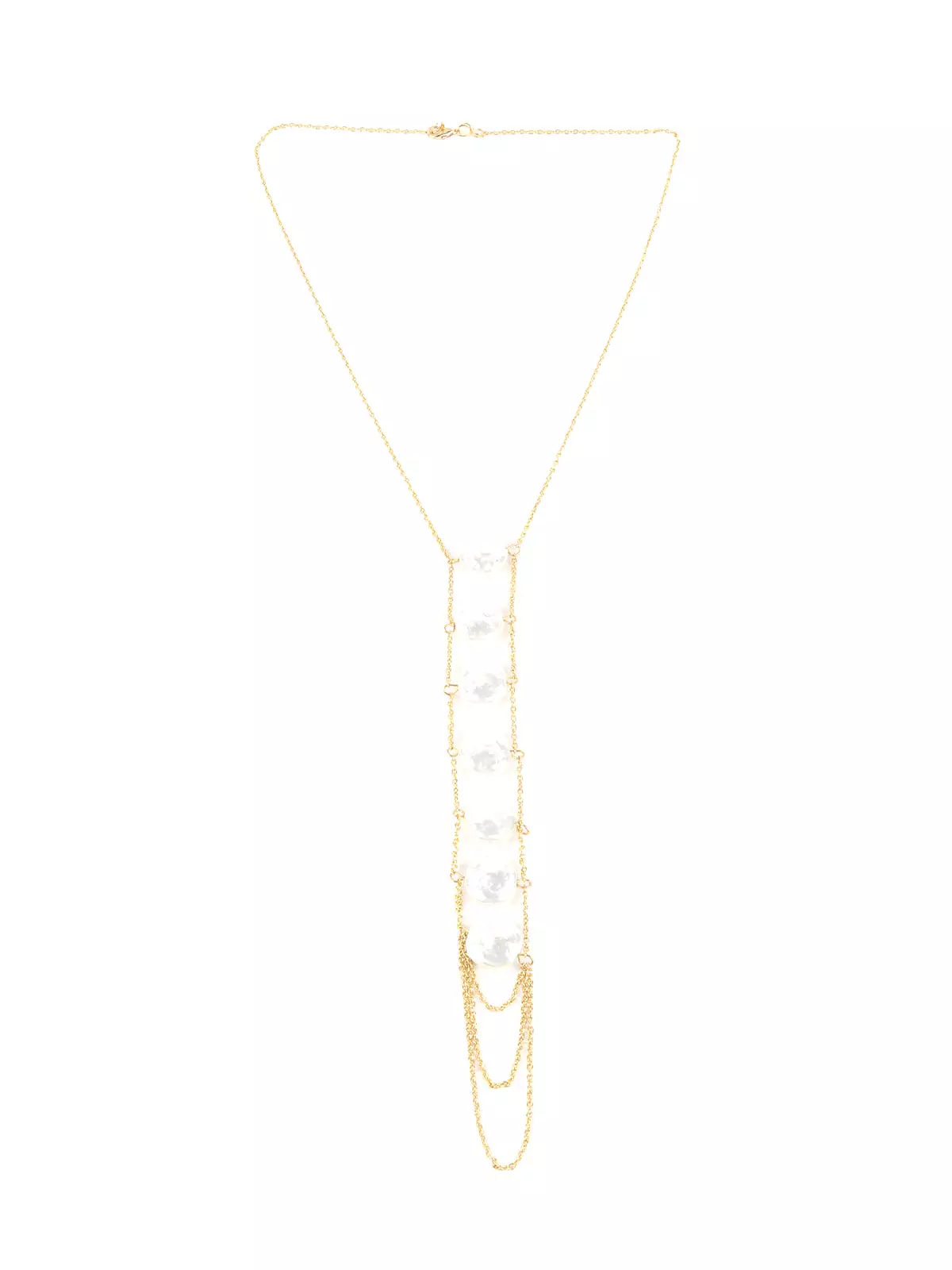 Odette White Mid Length Neckpiece For Women