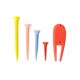 Plastic Tees with Pitch Mark Tool (Pack of 101)