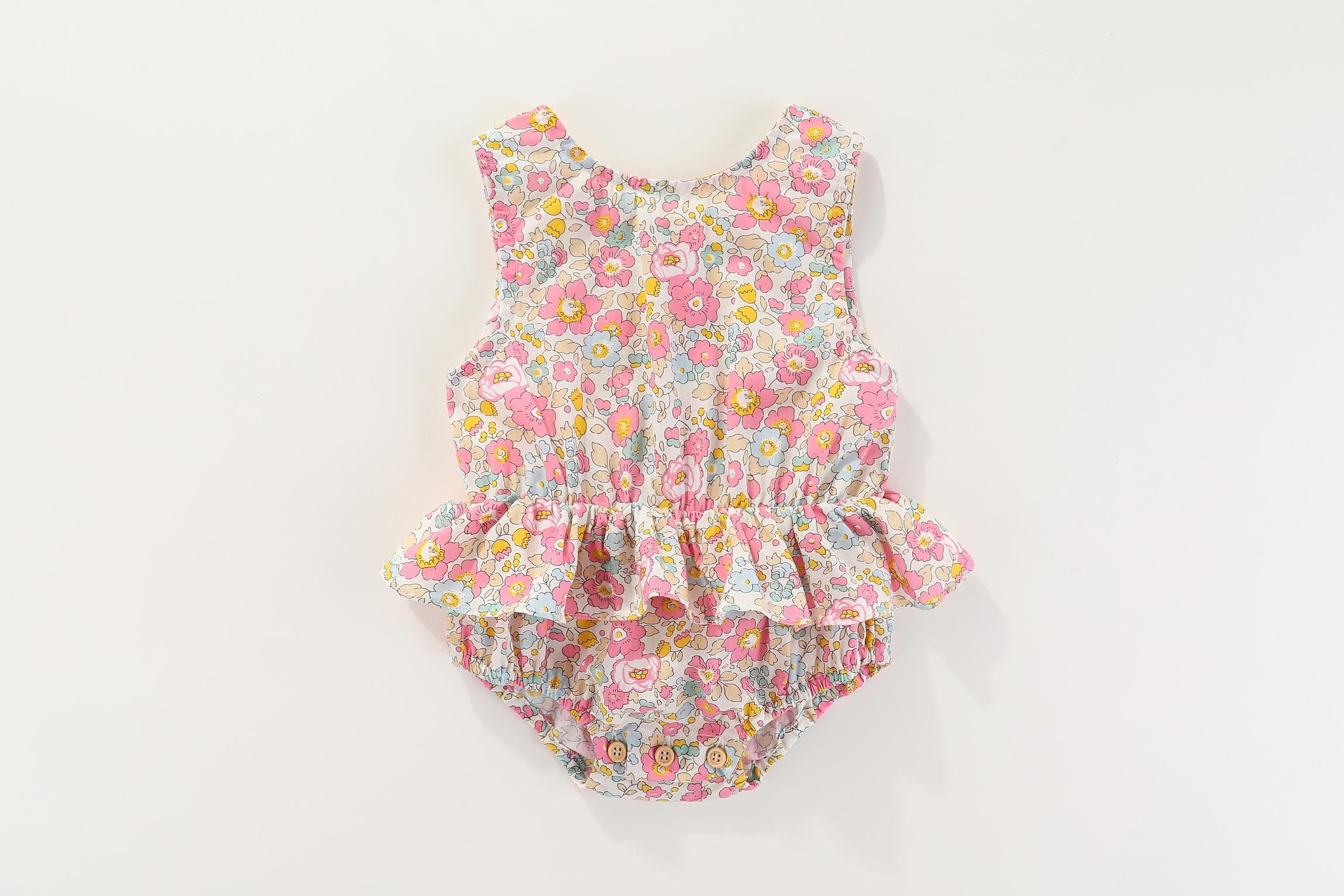 Pontine summer romper: 0-3M, 3-6M, 6-12M, 1-2Y