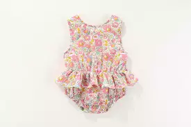 Pontine summer romper: 0-3M, 3-6M, 6-12M, 1-2Y