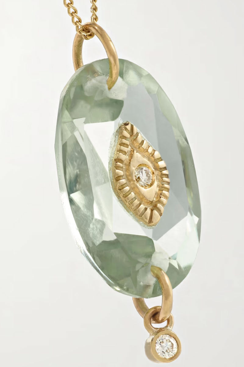 Souad Necklace - Green Amethyst