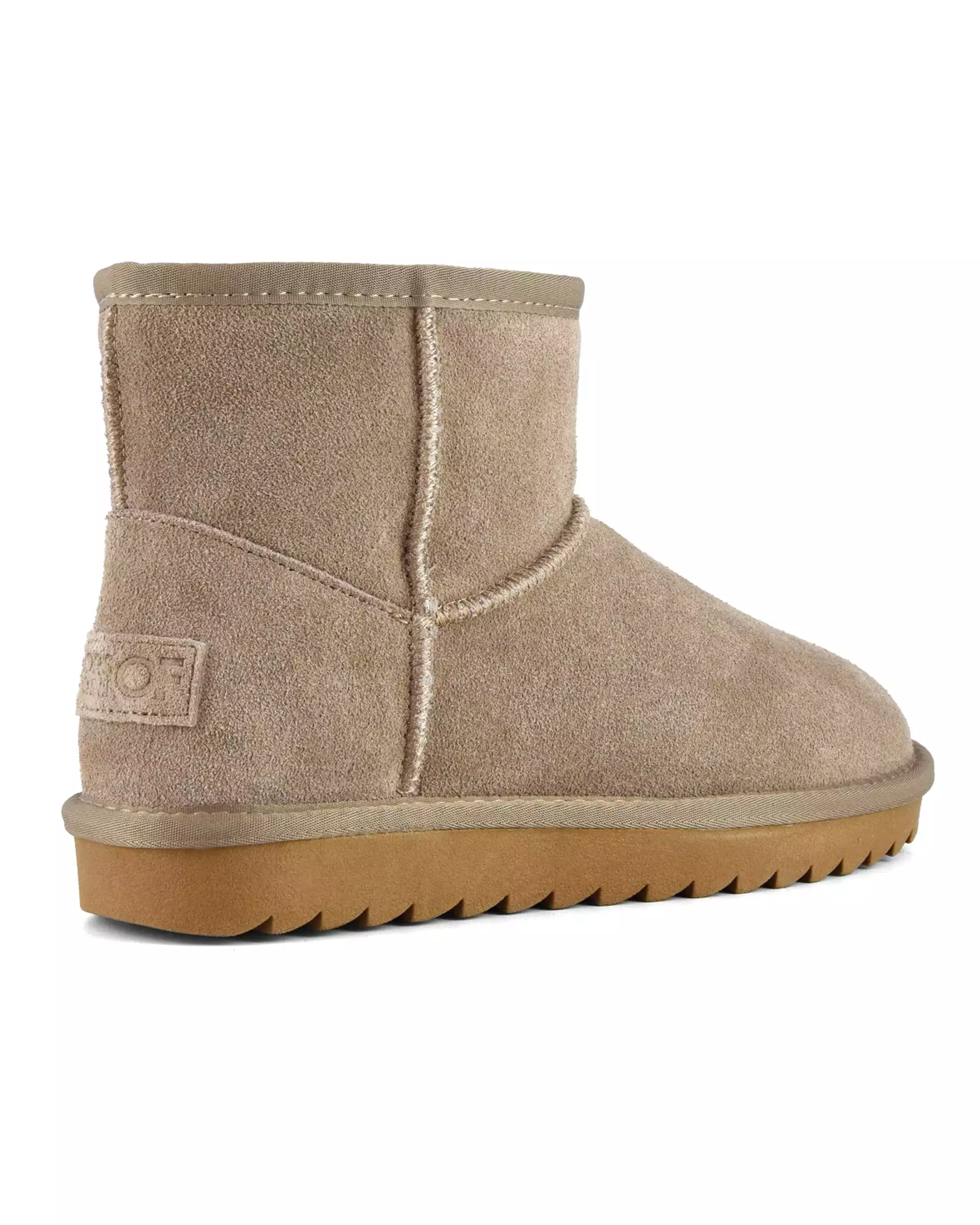 Stivale Donna Colors Of California Ugg Boot In Suede Taupe