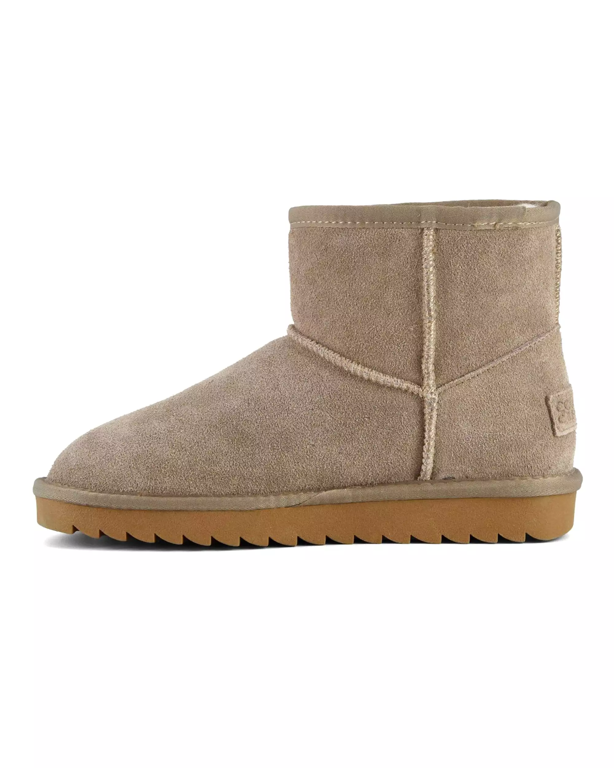 Stivale Donna Colors Of California Ugg Boot In Suede Taupe