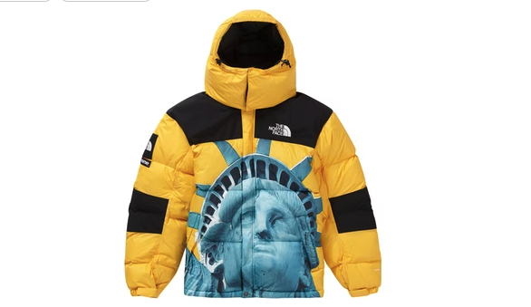 Supreme The North Face Statue of Liberty Baltoro Jacket Yellow