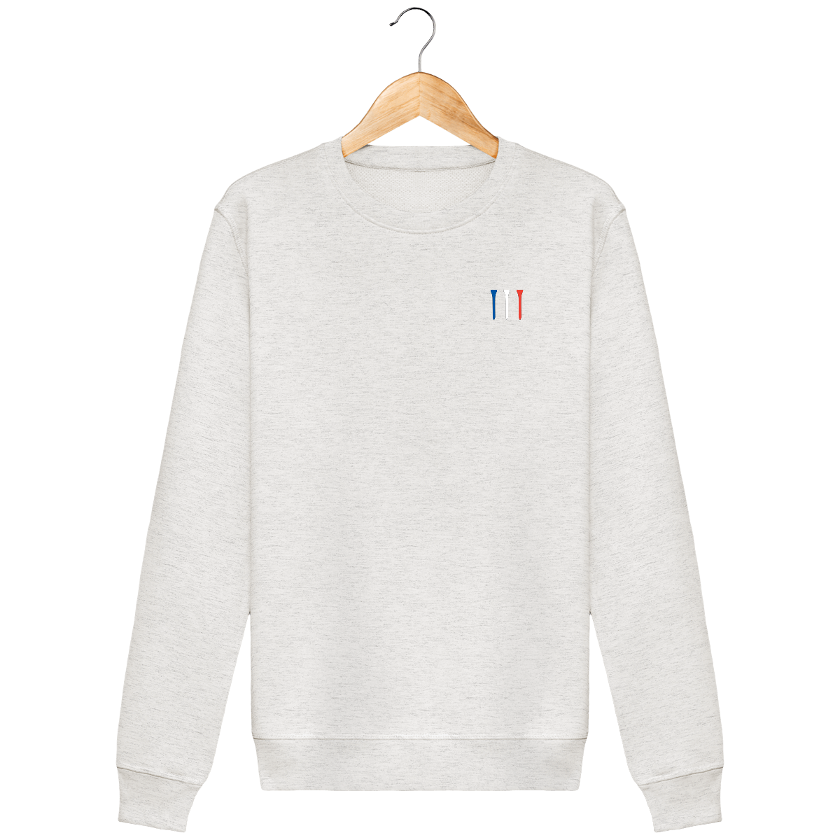 Sweat brodé TEES BLEU BLANC ROUGE