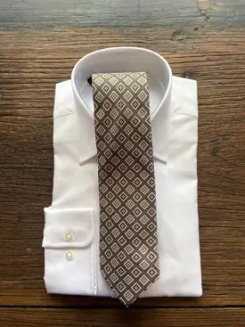 TAUPE BOONE DIAMONDS TIE