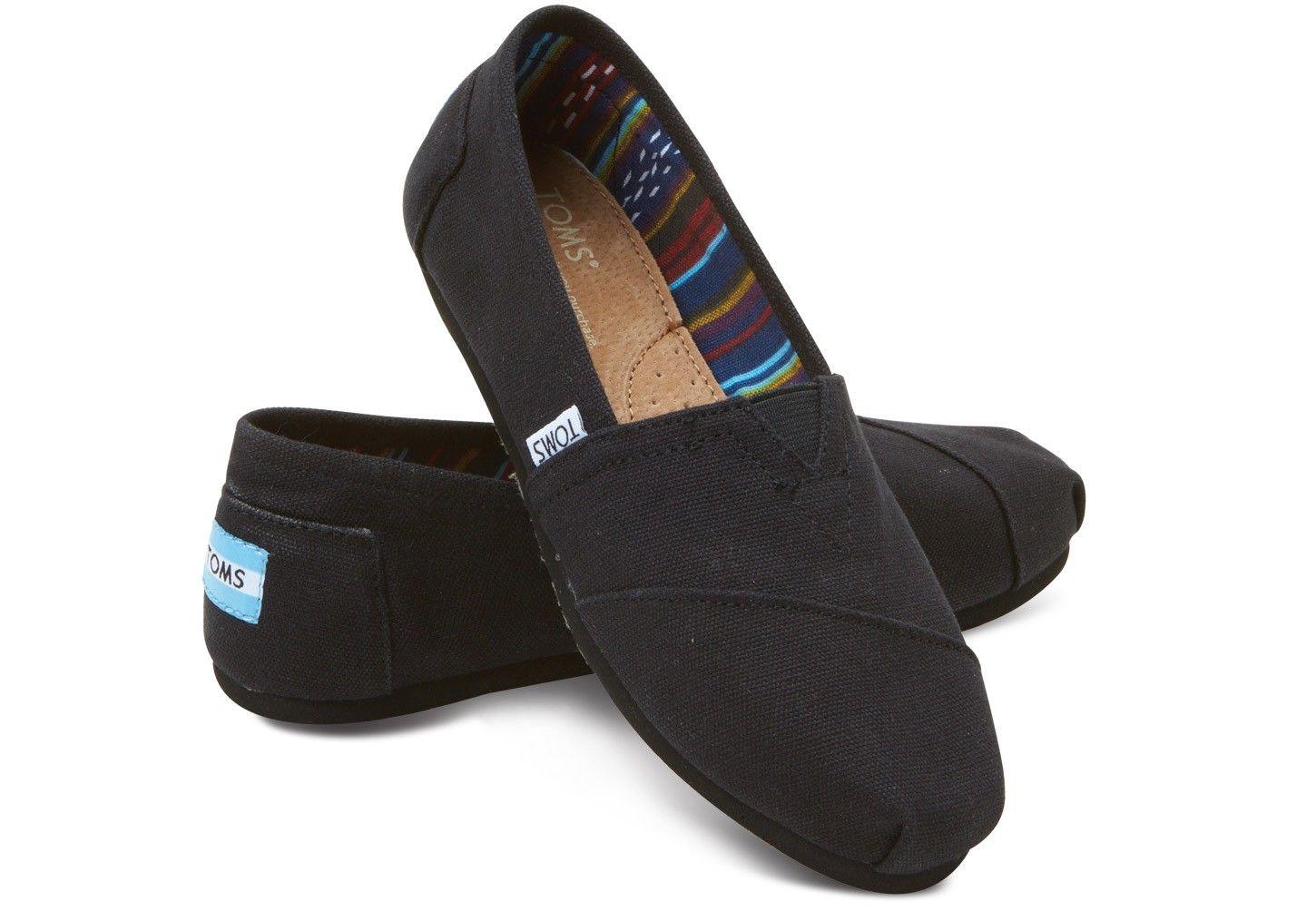 TOMS Black on Black Canvas Classic