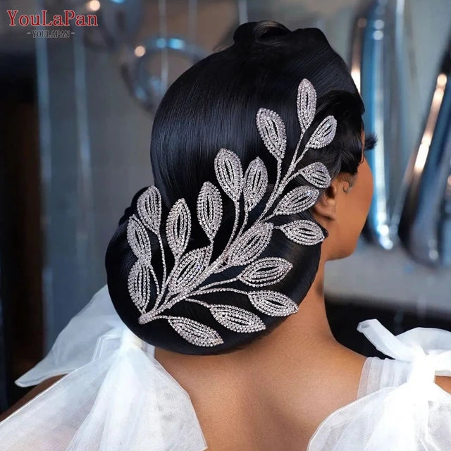 TOPQUEEN HP452 Bridal Tiara Wedding Comb Hair Accessories Crystal Women Headpiece with Comb Rhinestone Pageant Headdresses - S46