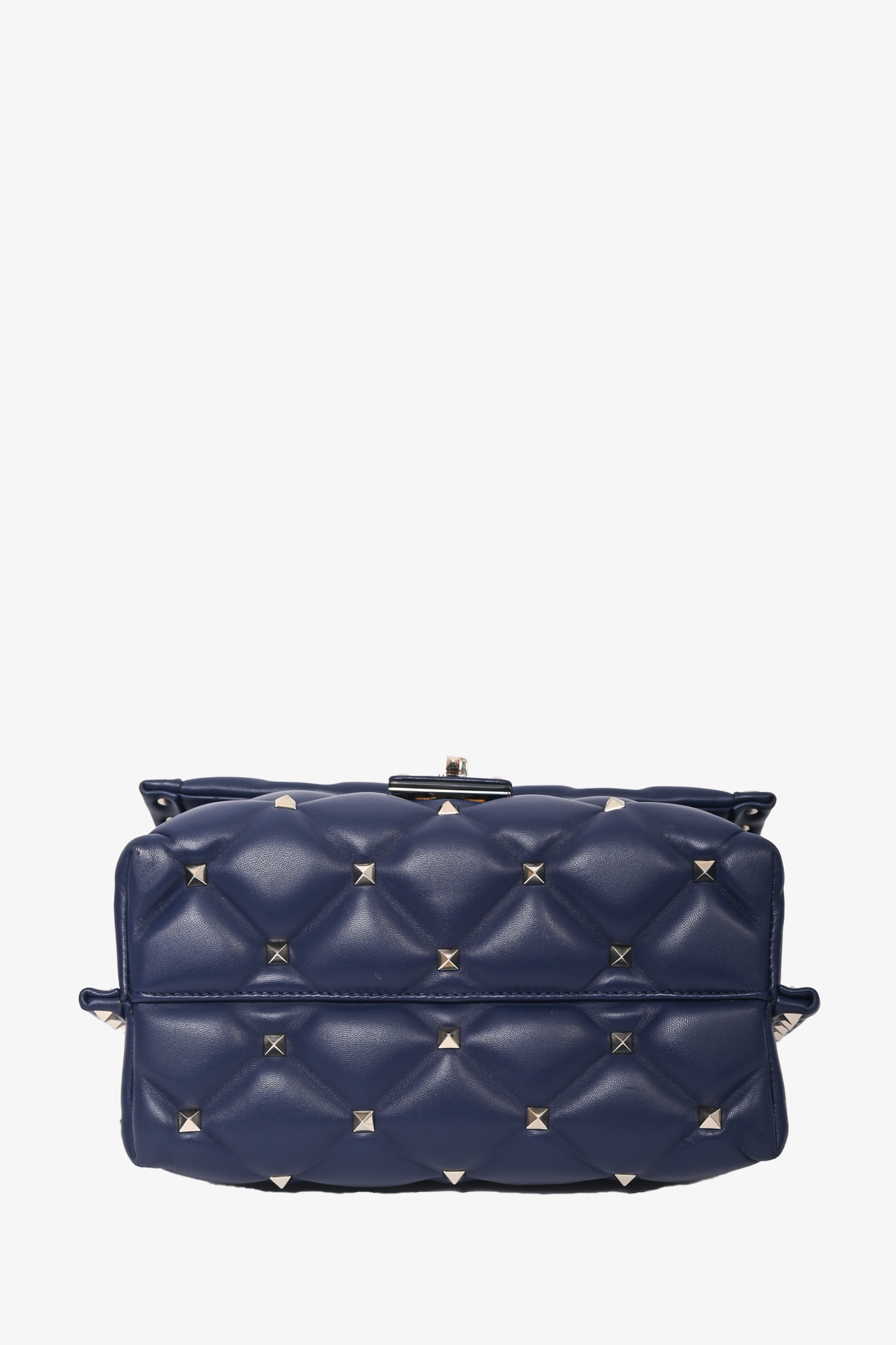 Valentino Navy Blue VLTN Printed Candystud Bag