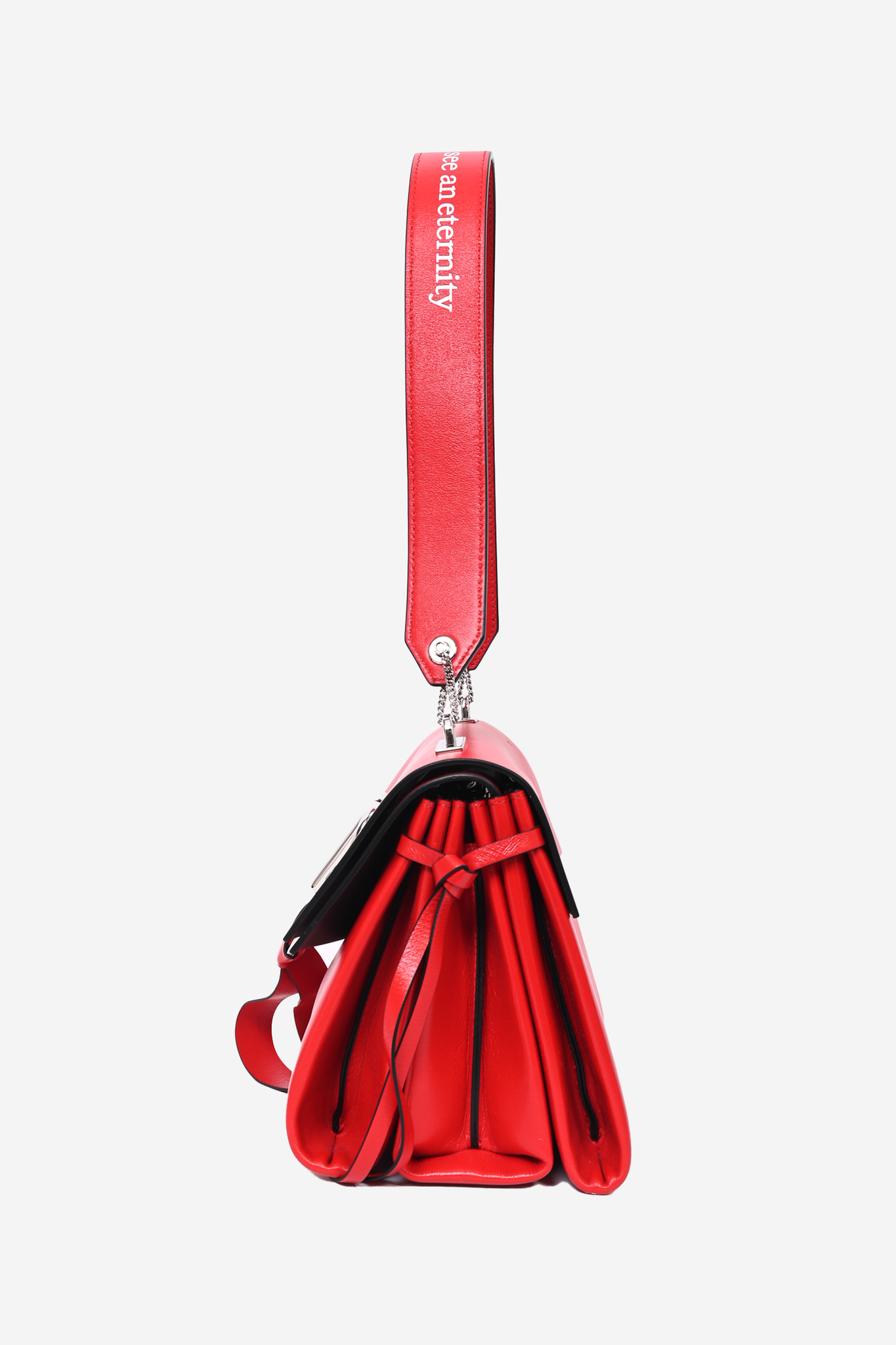 Valentino Red Leather 'Love' Shoulder Bag