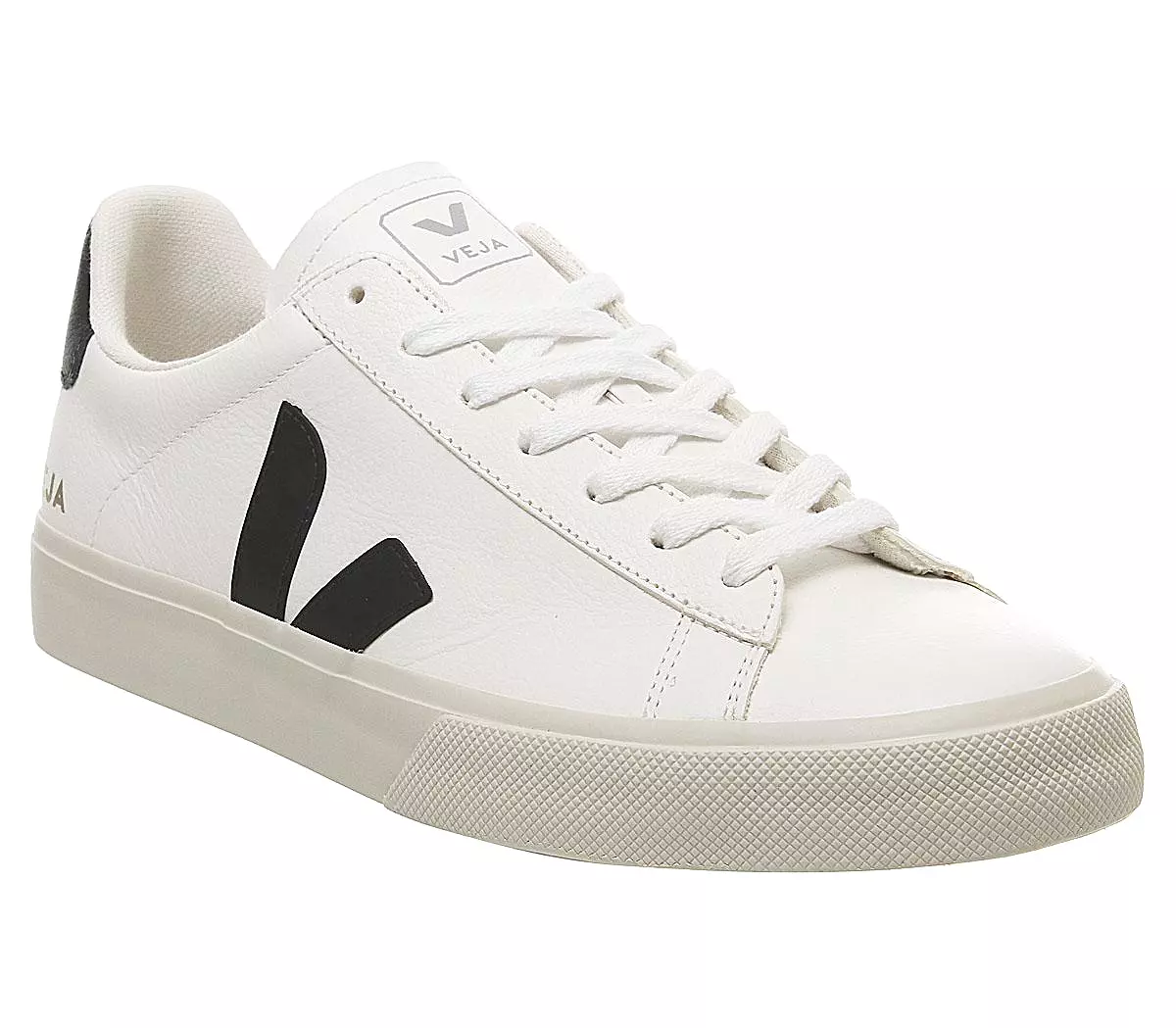 Veja Campo White Black Leather Trainers