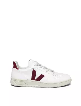 Veja Womens V-10 White Marsala