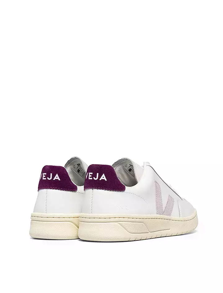 Veja Womens V-12 Extra White Parme Magenta Trainer