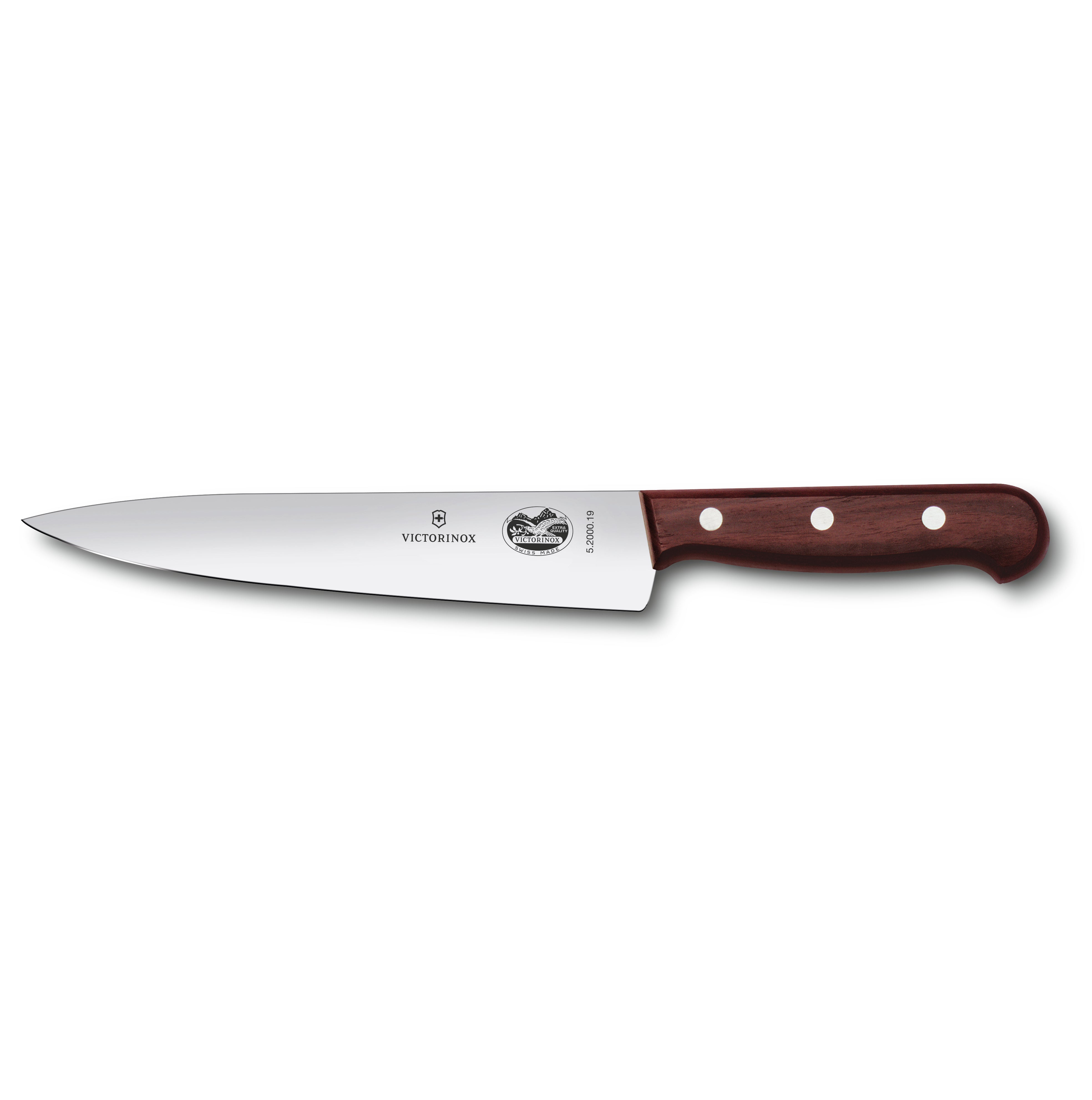 VICTORINOX COOKS CARVING KNIFE 19CM-ROSEWOOD 5.2000.19