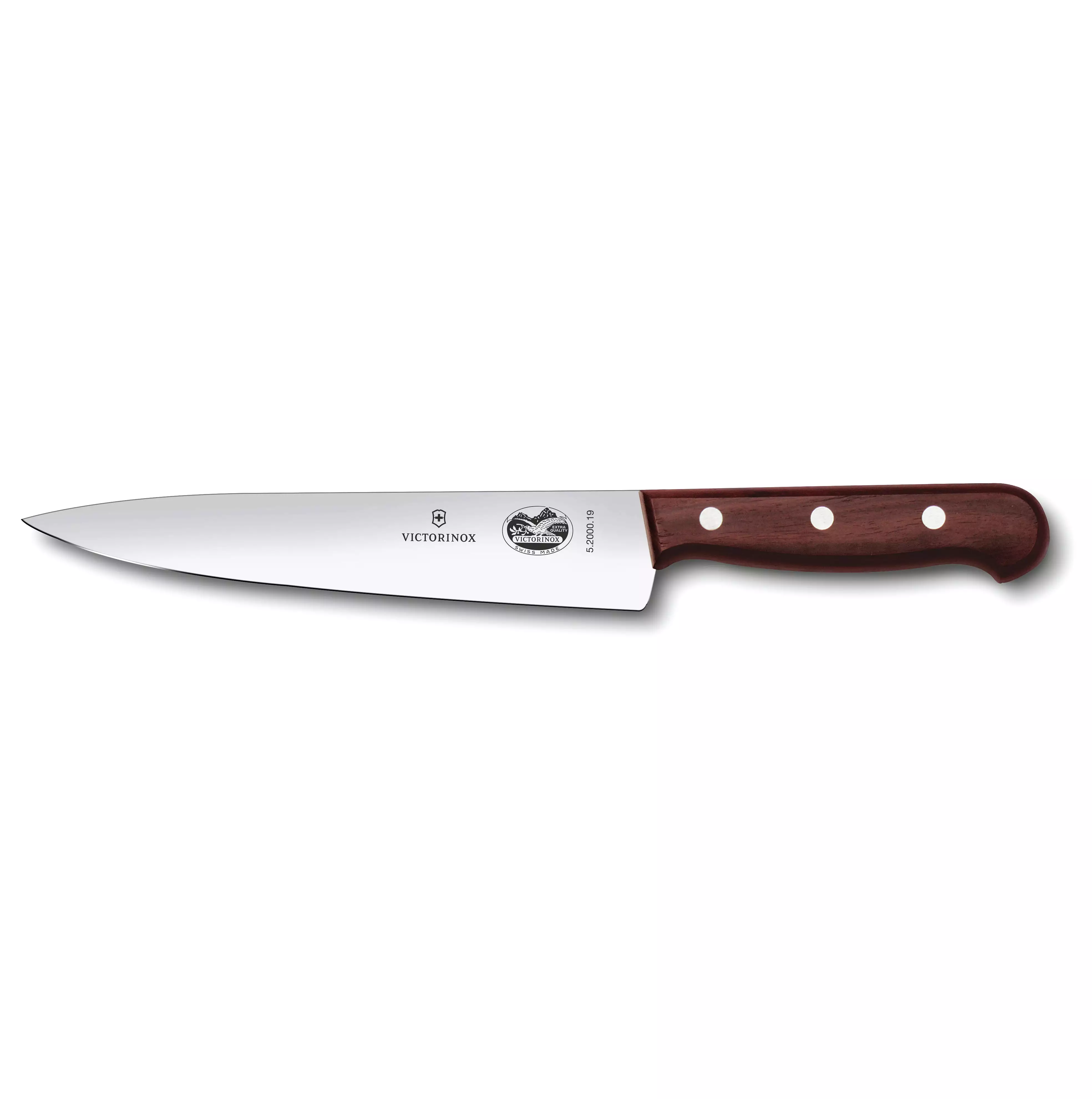 VICTORINOX COOKS CARVING KNIFE 19CM-ROSEWOOD 5.2000.19