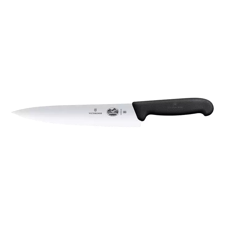 VICTORINOX Fibrox Carving Knife, 25cm, Wavy Edge