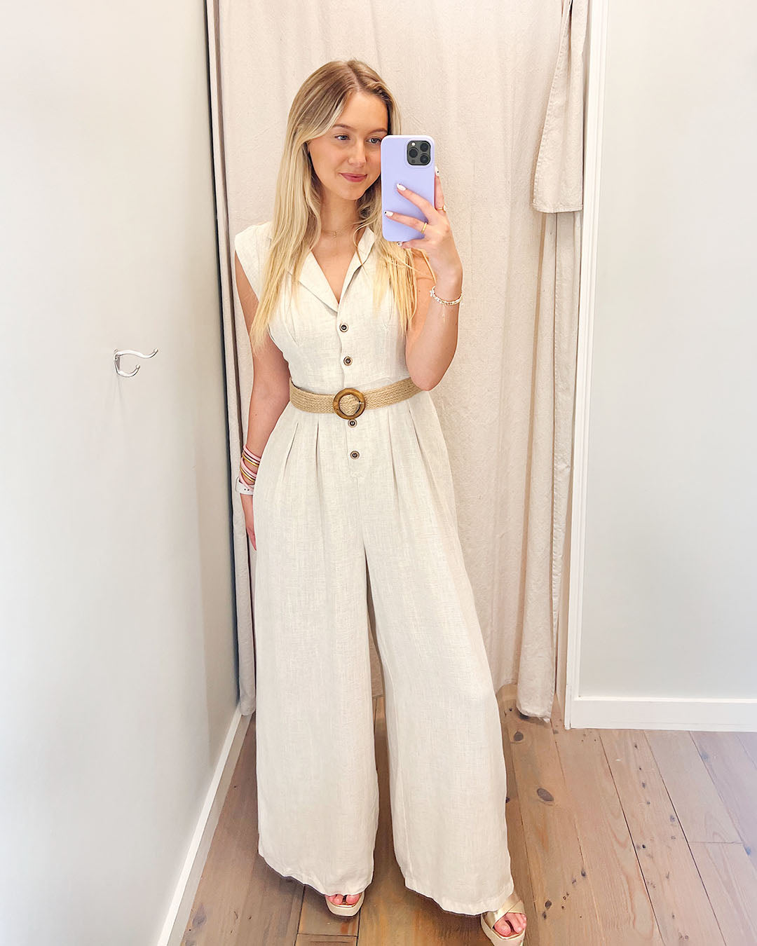 Where It Ends Linen Jumpsuit