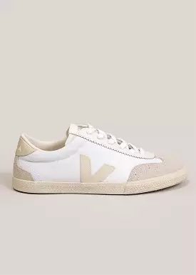 White Pierre Volley Canvas Sneakers