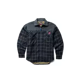 Wolverine Marshall II Sherpa Lined Zip Shirt Jac Granite Plaid